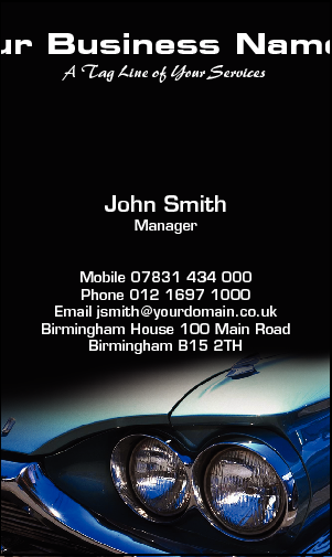 Business Card Design 761 for the Automotive Industry.