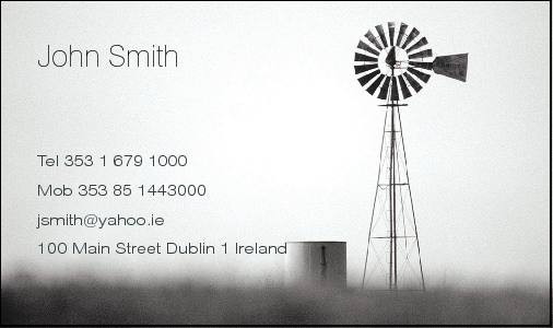 Business Card Design 529 for the Farming Industry.