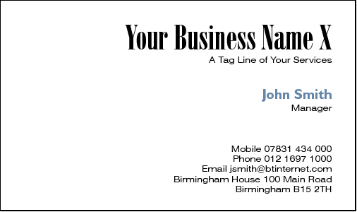 Business Card Design 562 for the Farming Industry.