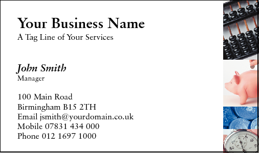 Business Card Design 175 for the Secretarial Industry.