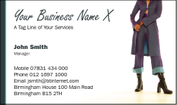 Business Card Design 742 for the Fashion Industry.