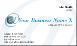 Business Card Design 489 for the IT Industry.