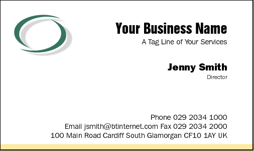Business Card Design 18 for the Consulting Industry.