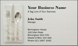 Business Card Design 38 for the Catering Industry.