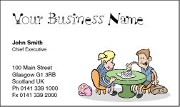 Business Card Design 185 for the Childcare Industry.