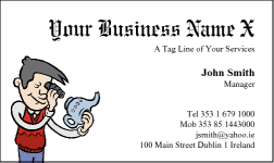 Business Card Design 186 for the Antique Industry.