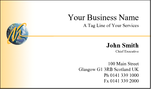 Business Card Design 10 for the HR Industry.