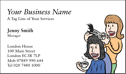 Business Card Design 30 for the Hairdressing Industry.