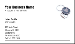 Business Card Design 177 for the Cameraman Industry.