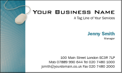 Business Card Design 767 for the Computer Repair Industry.