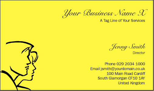 Business Card Design 820 for the Hairdressing Industry.
