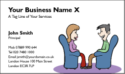 Business Card Design 192 for the Counselling Industry.