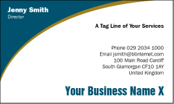 Business Card Design 492 for the HR Industry.