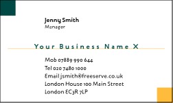 Business Card Design 340 for the Bookkeeping Industry.