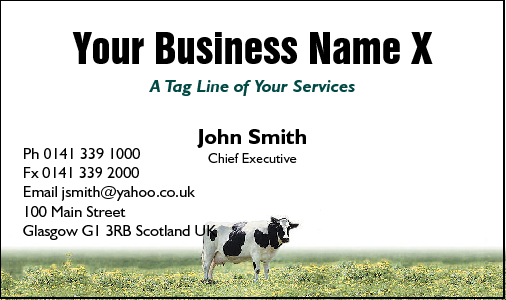 Business Card Design 451 for the Farming Industry.