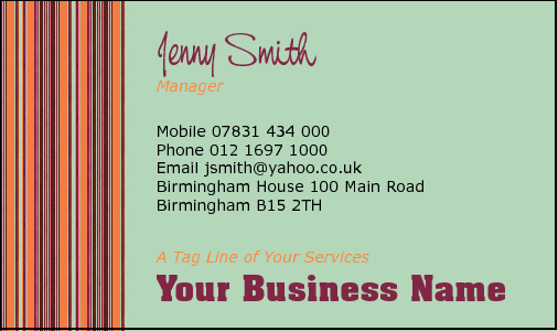 Business Card Design 2553