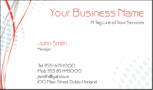Business Card Design 3455